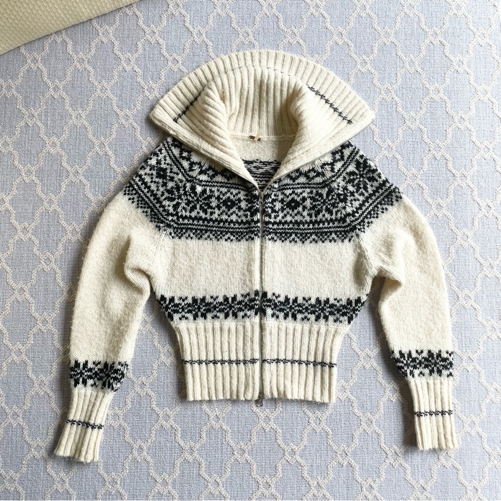 Free People Fair Isle Wool Sweater